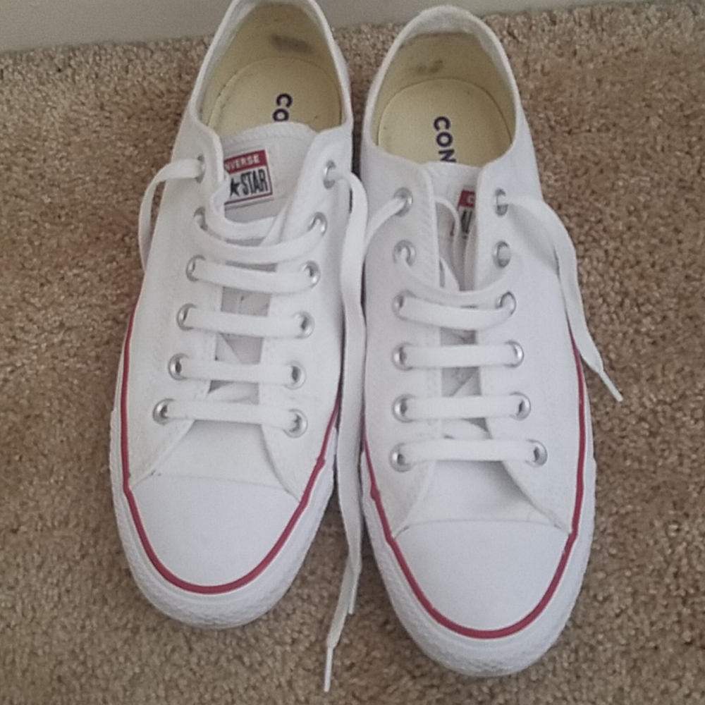White Converse Allstars